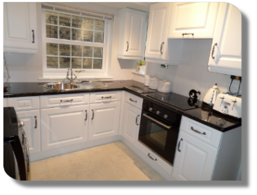 Picture of white kitchen doors